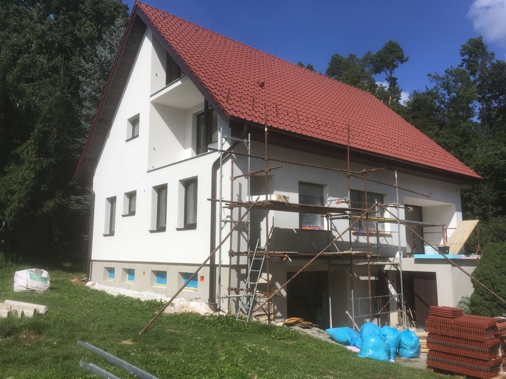 Zateplená fasáda RD v Brně