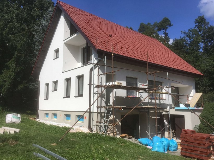 Zateplená fasáda RD v Brně